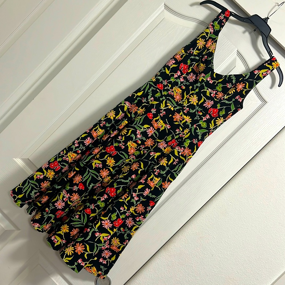 Kate spade rooftop floral grace midi dress size 4